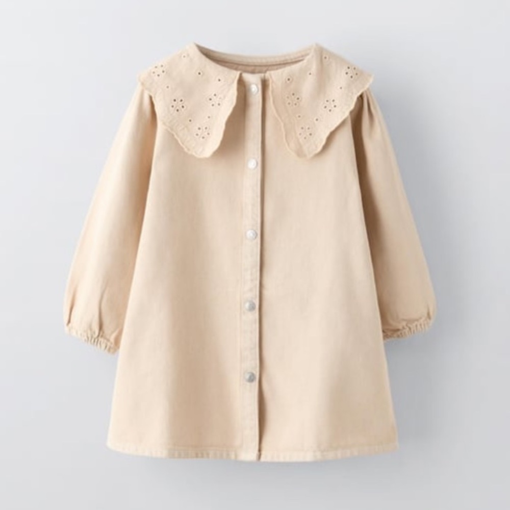 Zara Baby Twill Collared Dress